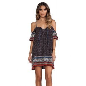 Free People Printed Cold Shoulder Dress